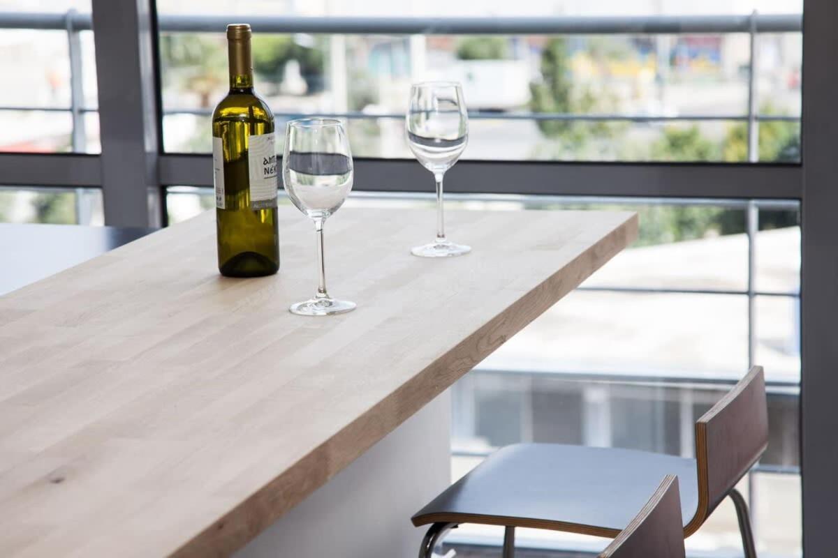 Penthouse With 360 View Of Athens And Private Gym Apartment Ngoại thất bức ảnh